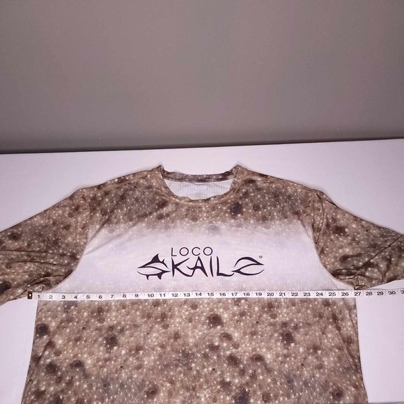 Loco Kaile Men's 2XL Lightweight Long Sleeve Fishing Shirt, Brown - Picture 8 of 9